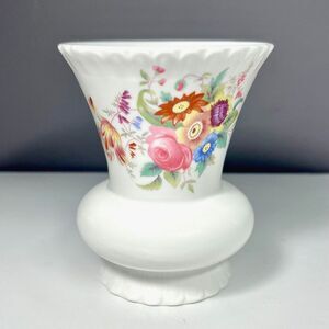 Vintage Coalport Bone China Junetime‎ Pattern 4" Floral Vase - Made in England